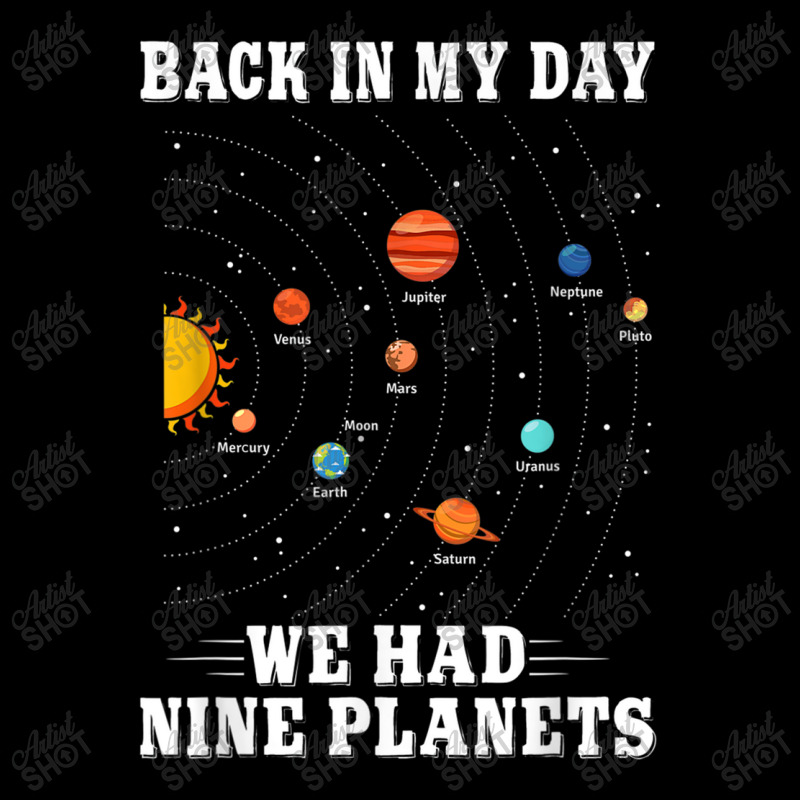 Pluto Planet  Back In My Day We Had Nine Planets Pluto Cropped Hoodie by Artist-Shannon | Artistshot