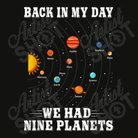 Pluto Planet  Back In My Day We Had Nine Planets Pluto Scorecard Crop Tee | Artistshot