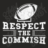 Respect The Commish  Fantasy Football Game Day Gift Ladies Fitted T-shirt | Artistshot