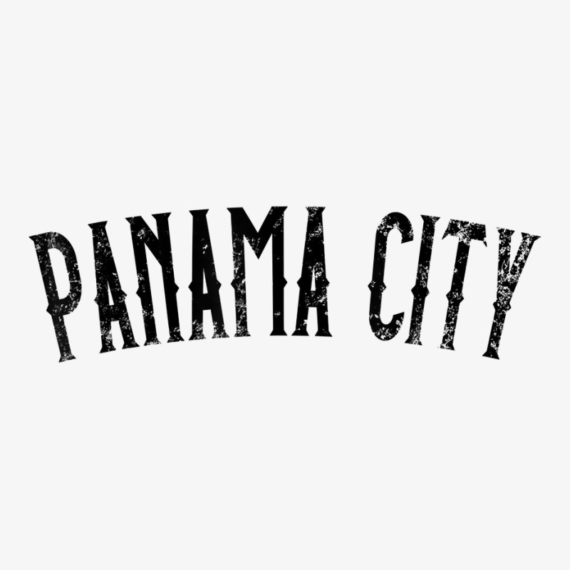 Panama City Panama Vintage Black Text Apparel T Shirt Ladies Fitted T-Shirt by graftmshindeatw | Artistshot