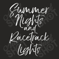 Summer Nights And Racetrack Lights  For Women Race Tee Ladies Fitted T-shirt | Artistshot