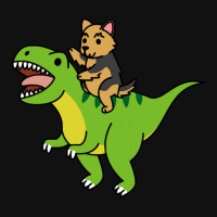 Yorkshire Terrier T  Shirt Yorkshire Terrier Riding T  Rex Dinosaur T Baby Bibs | Artistshot