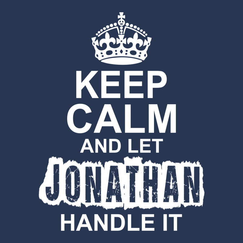 Keep Calm And Let Jonathan Handle It Men Denim Jacket | Artistshot
