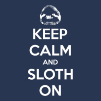 Keep Calm And Sloth On Men Denim Jacket | Artistshot