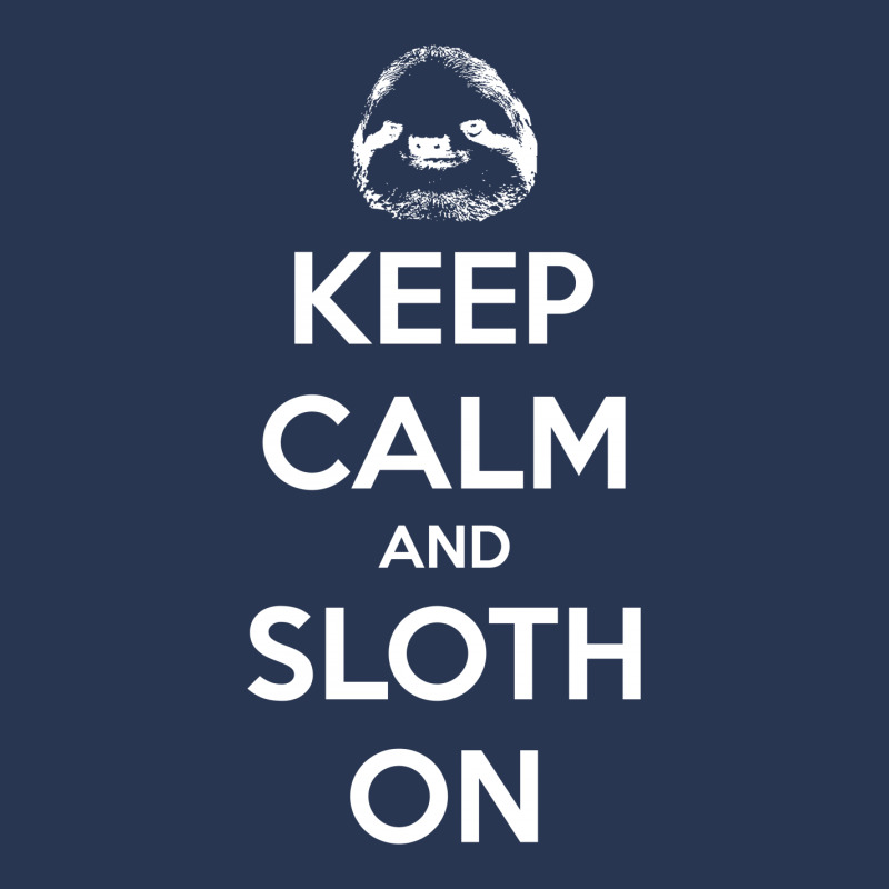 Keep Calm And Sloth On Men Denim Jacket | Artistshot