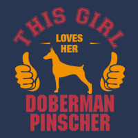 This Girl Loves Her Doberman Pinscher Men Denim Jacket | Artistshot