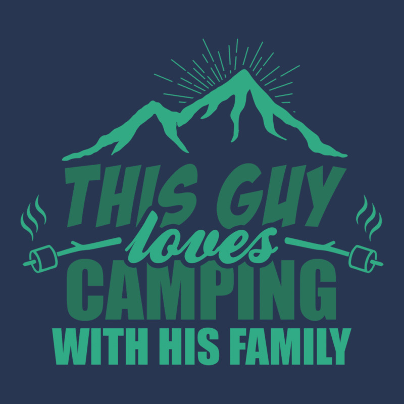 This Guy Loves Camping With His Family Men Denim Jacket | Artistshot