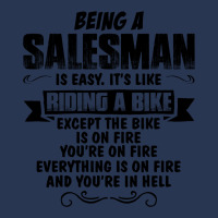 Being A Salesman Copy Men Denim Jacket | Artistshot