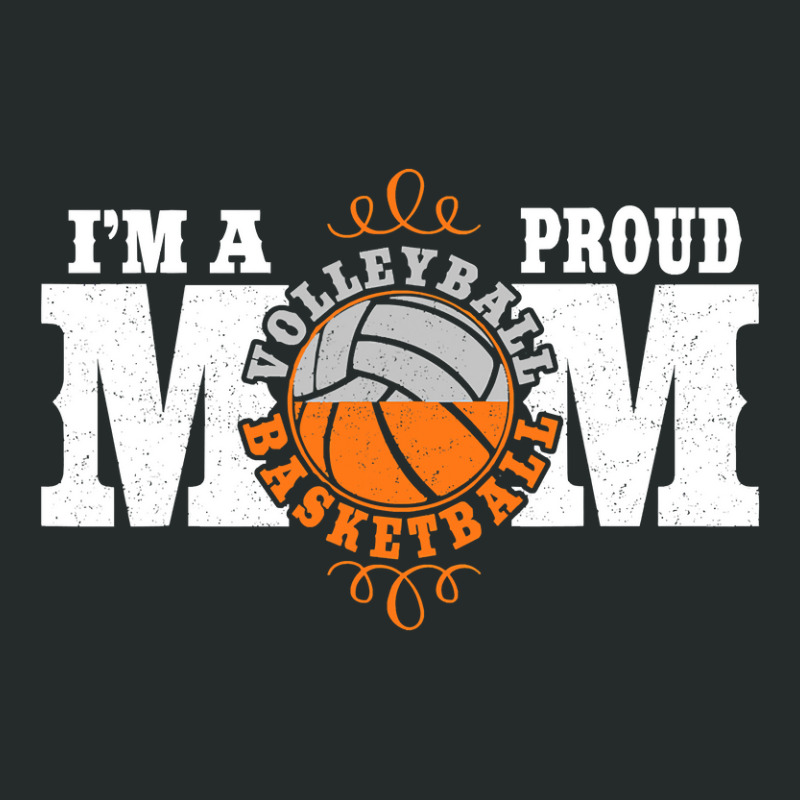 I'm A Proud Basketball Volleyball Mom   Combined Sports T Shirt Women's Triblend Scoop T-shirt by bakien89 | Artistshot