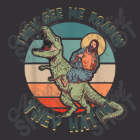 They See Me Roarin They Hatin   Jesus Riding A Dinosaur T Shirt Vintage Hoodie | Artistshot