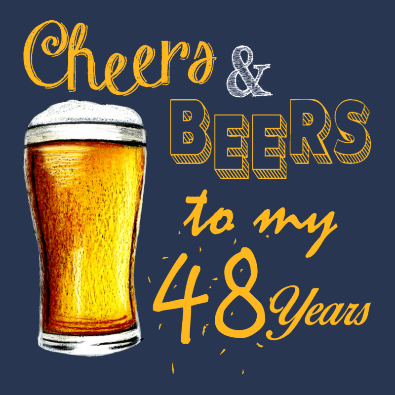 Cheers And Beers To  My 48 Years Men Denim Jacket | Artistshot