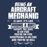 Being A Aircraft Mechanic Is Easy Its Like Riding A Bike 1 Men Denim Jacket | Artistshot