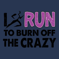 I Run To Burn Off The Crazy Men Denim Jacket | Artistshot