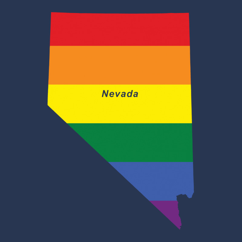 Nevada Rainbow Flag Men Denim Jacket | Artistshot