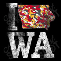 Vintage State Of Iowa Trendy Iowans Red Yellow Grunge Design Maternity Scoop Neck T-shirt | Artistshot