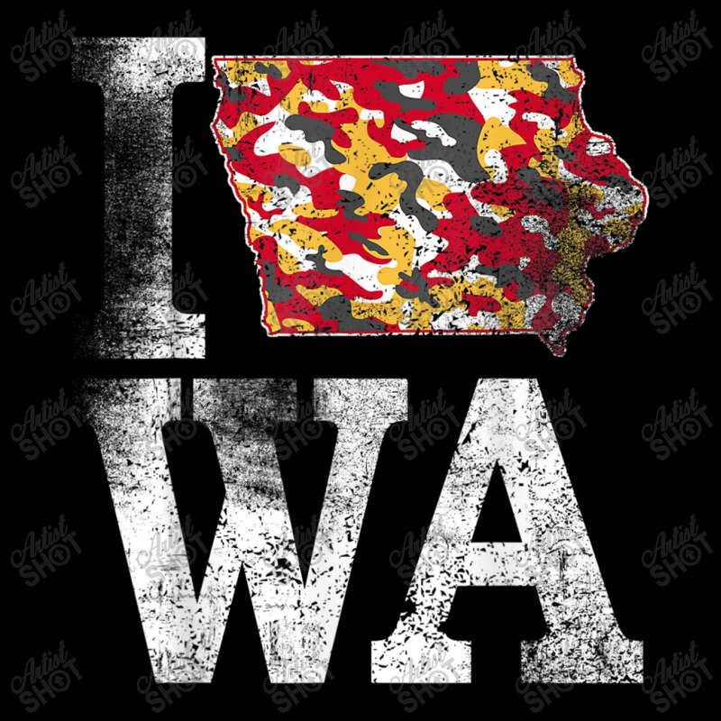 Vintage State Of Iowa Trendy Iowans Red Yellow Grunge Design Maternity Scoop Neck T-shirt by Artist-Shannon | Artistshot