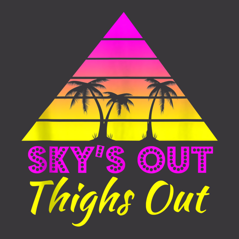 Sky's Out Thighs Out Retro 80s Muscle   Good Vibes Tank Top Ladies Curvy T-Shirt by RolaLuken | Artistshot