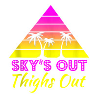 Sky's Out Thighs Out Retro 80s Muscle   Good Vibes Tank Top Maternity Scoop Neck T-shirt | Artistshot