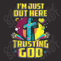 I'm Just Out Here Trusting God Christian Faith Jesus Bible Women My Fa Racerback Tank | Artistshot