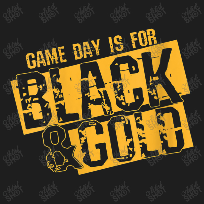 Womens Black Gold Game Day Group  For High School Football Vneck Classic T-shirt by Artist-Shannon | Artistshot