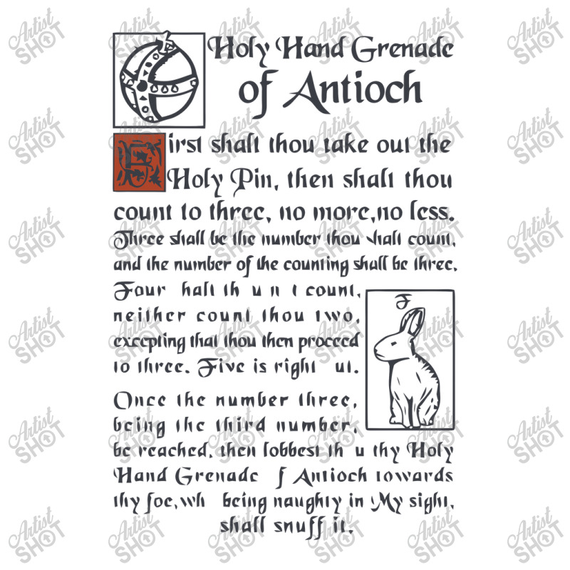 Holy Hand Grenade Script 3/4 Sleeve Shirt | Artistshot