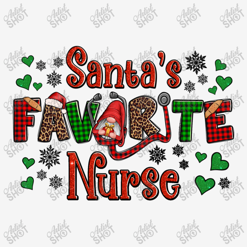 Santa's Favorite Nurse Christmas Scorecard Crop Tee | Artistshot