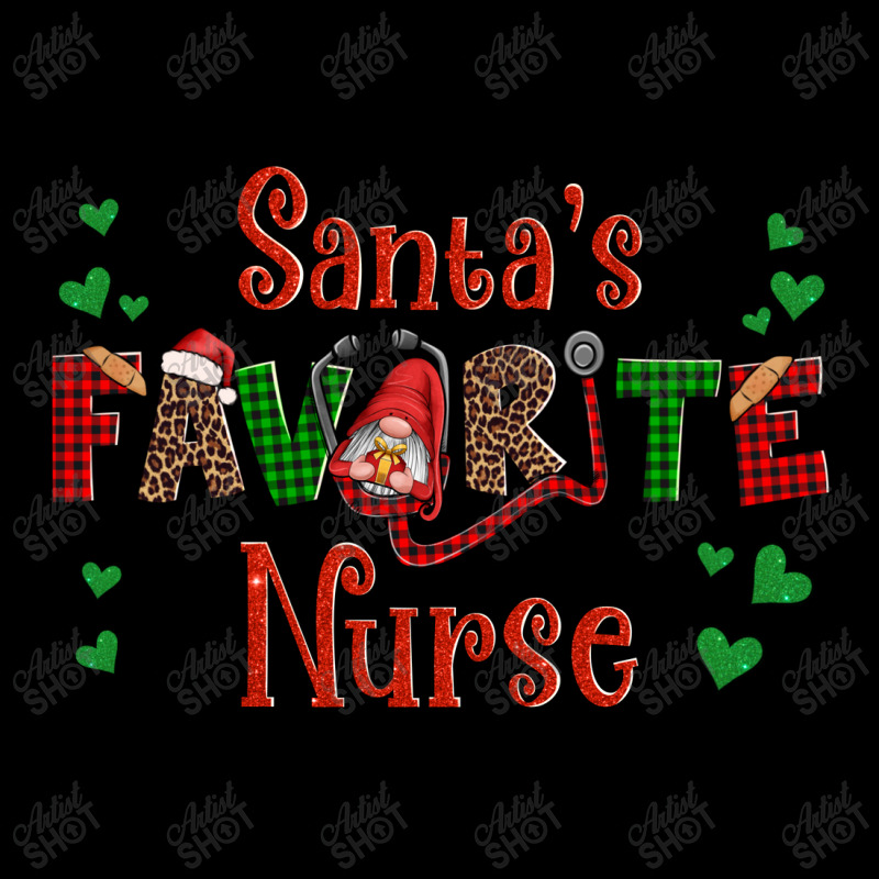 Santa's Favorite Nurse Christmas Cropped Sweater | Artistshot