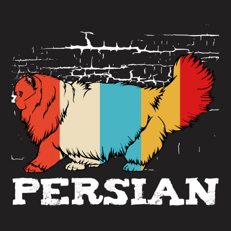 Cat T  Shirt Persian Cat   Retro Style Cat Vintage Kitty T  Shirt (1) T-shirt | Artistshot