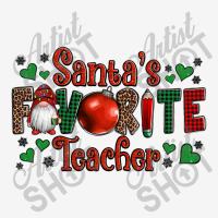 Santa's Favourite Teacher Christmas Gnome Mousepad | Artistshot