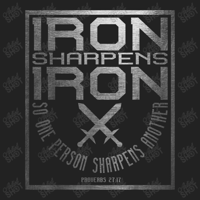 Iron Sharpens Iron  Holy Christian Bible Verse Animations Characters Backpack | Artistshot