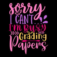 Sorry I Can T I M Busy Grading Papers Skinny Tumbler | Artistshot