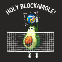 Funny Volleyball For Men Women Holy Guacamole Player Blocker T Shirt Ladies Fitted T-shirt | Artistshot