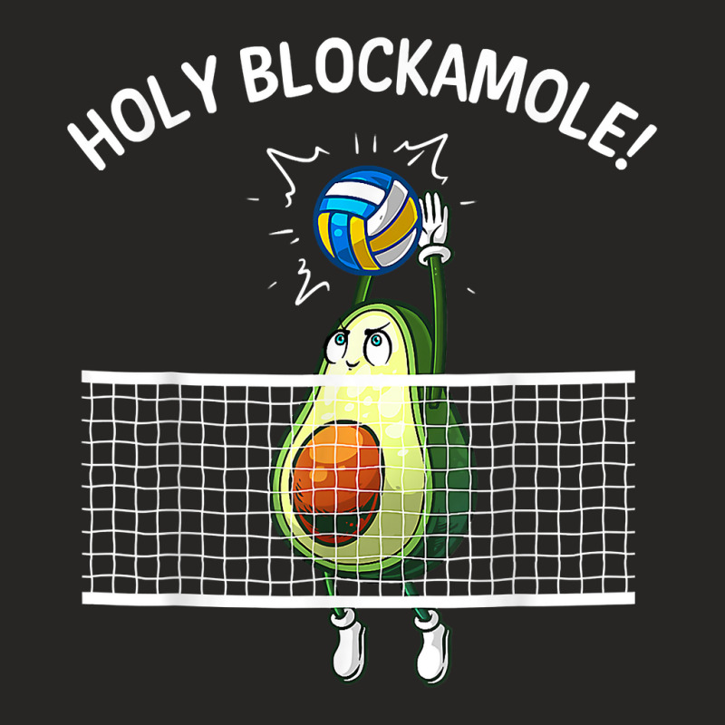 Funny Volleyball For Men Women Holy Guacamole Player Blocker T Shirt Ladies Fitted T-Shirt by moneyydopoienlc | Artistshot