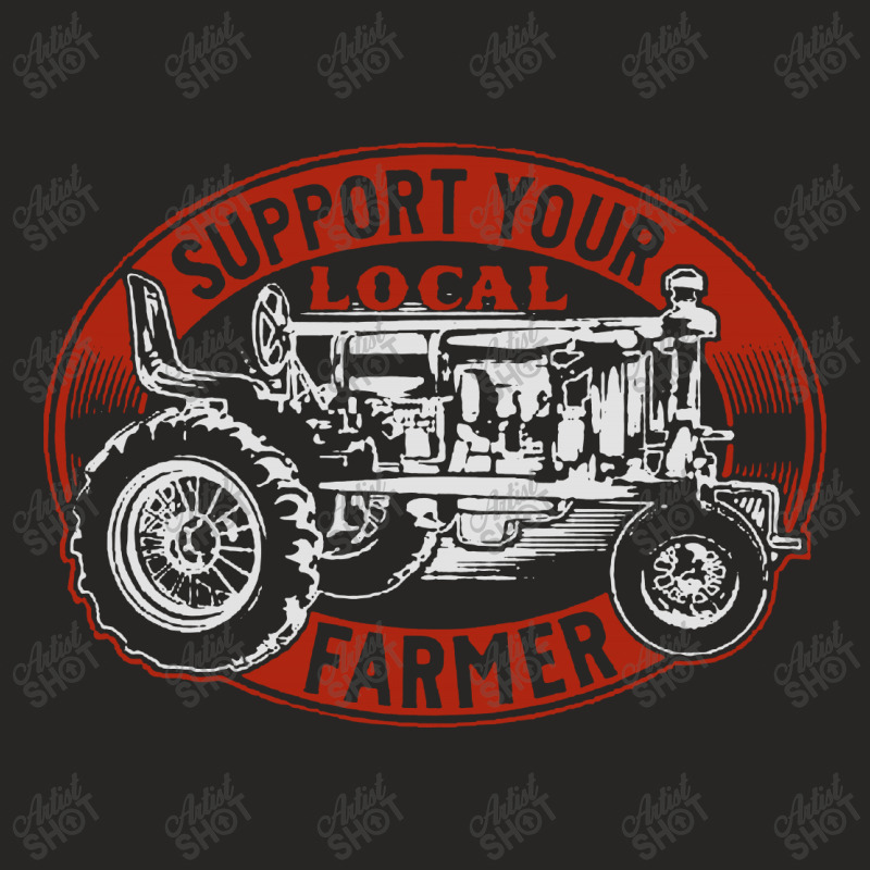 Support You Local Farmer Ladies Fitted T-Shirt by Bertaria | Artistshot