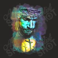 Jesus Christ Cross Religious Picture Christian Art Print Mens My Favor Ladies Fitted T-shirt | Artistshot