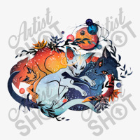 Dusk And Night Solar Space Cats Ladies Fitted T-shirt | Artistshot