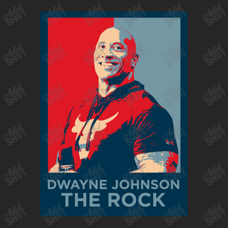 Dwayne Men Johnson Vintage Ladies Fitted T-Shirt by Artists-Zoe | Artistshot