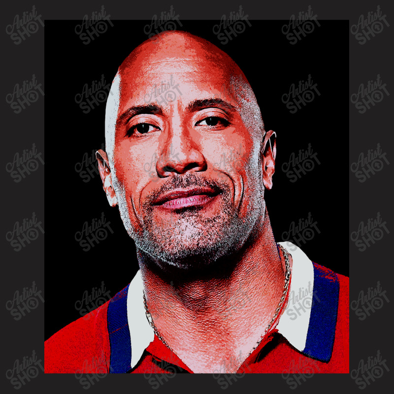 Dwayne Picture Johnson Art T-Shirt by Artists-Zoe | Artistshot