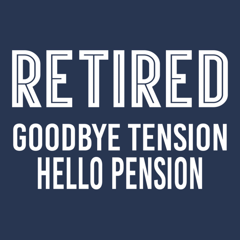 Retired Goodbye Tension Hello Pensiyon Men Denim Jacket | Artistshot