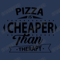 Pizza Is Cheaper Than Therapy Men Denim Jacket | Artistshot