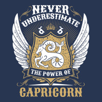 Never Underestimate The Power Of Capricorn Ladies Denim Jacket | Artistshot