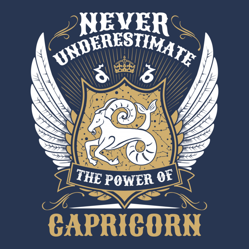 Never Underestimate The Power Of Capricorn Ladies Denim Jacket | Artistshot