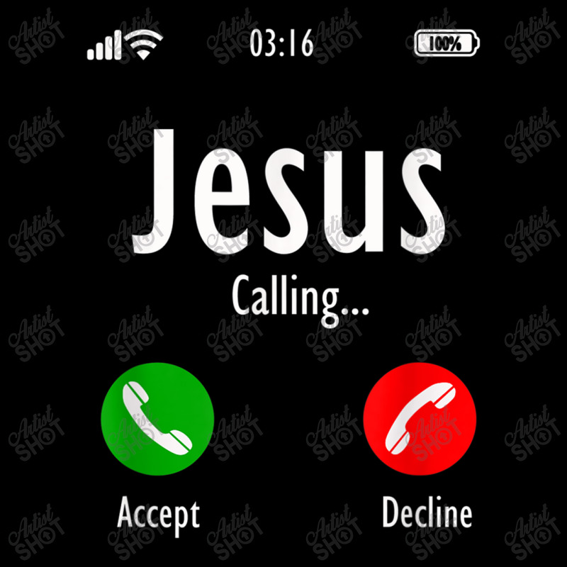 Jesus Is Calling - Christian T Funny Gift Women's V-Neck T-Shirt by Aria-Proctor | Artistshot