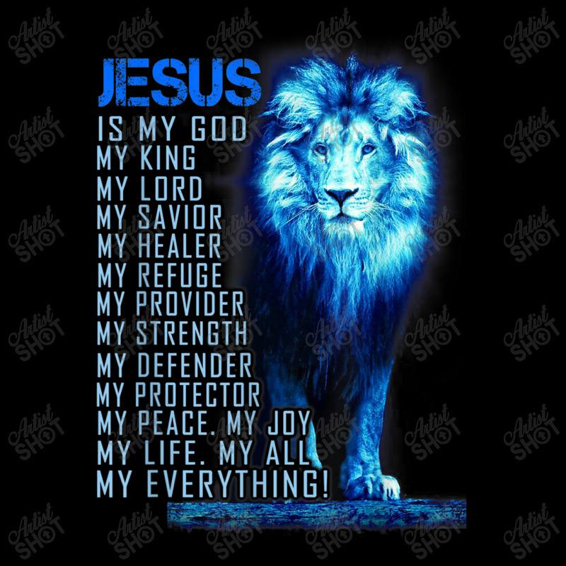 Jesus Is My God King My Lord My Savior Blue Lion Christian Graphic Adjustable Cap by Aria-Proctor | Artistshot