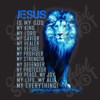 Jesus Is My God King My Lord My Savior Blue Lion Christian Graphic Vintage Cap | Artistshot