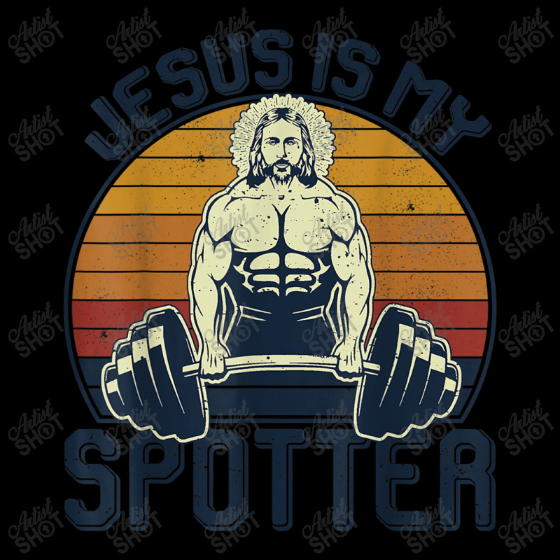 Jesus Is My Spotter Funny Christian Weightlifting Gym My Favorite Peop Maternity Scoop Neck T-shirt by Aria-Proctor | Artistshot