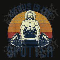 Jesus Is My Spotter Funny Christian Weightlifting Gym My Favorite Peop Scorecard Crop Tee | Artistshot