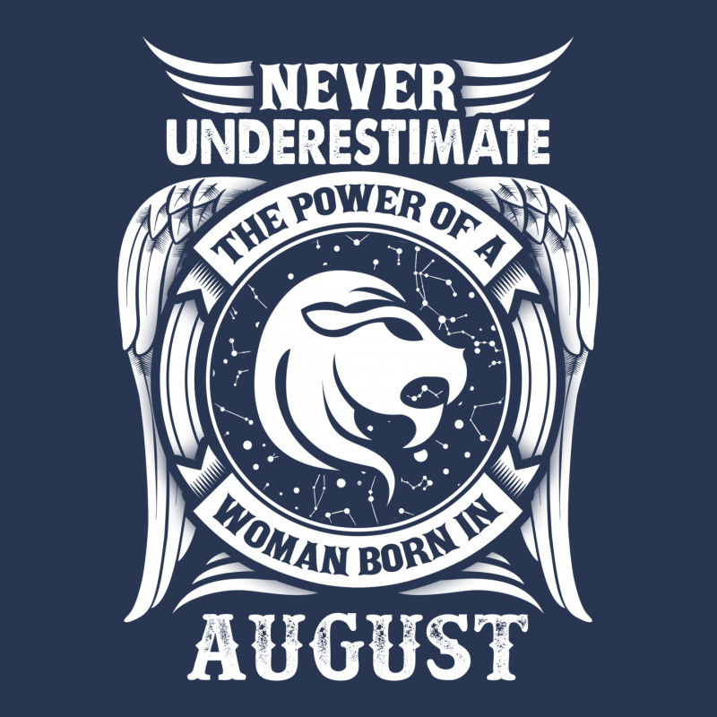 Never Underestimate The Power Of A Woman Born In August Men Denim Jacket | Artistshot