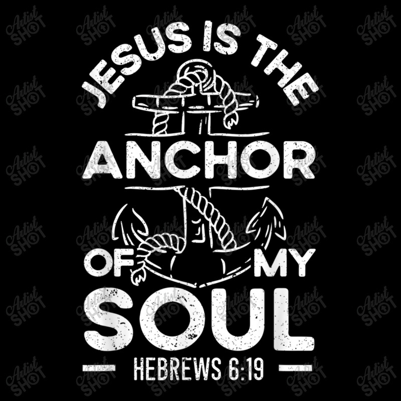 Jesus Is The Anchor Of My Soul Christian Religious God Vintage Retro Women's V-Neck T-Shirt by Aria-Proctor | Artistshot