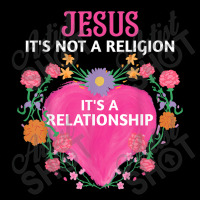 Jesus It's Not A Religion It's A Relationship Floral Funny Gifts Maternity Scoop Neck T-shirt | Artistshot